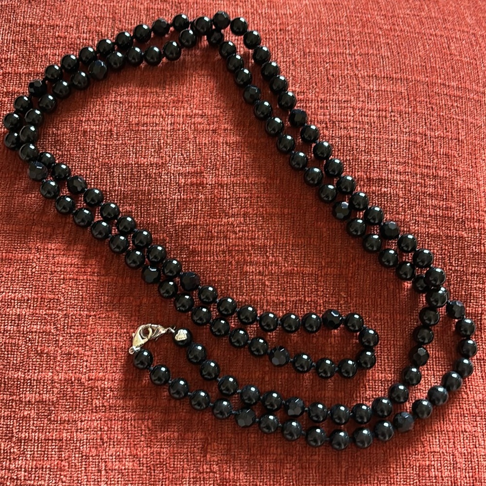 Stella & Dot black beads.